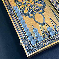 Нарди дерев'яні ручної роботи Скорпіон 68х32см подарункові, фото 7