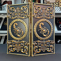 Нарди дерев'яні ручної роботи Скорпіон 68х32см подарункові, фото 2