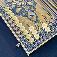 Нарди дерев'яні ручної роботи Скорпіон 68х32см подарункові, фото 8