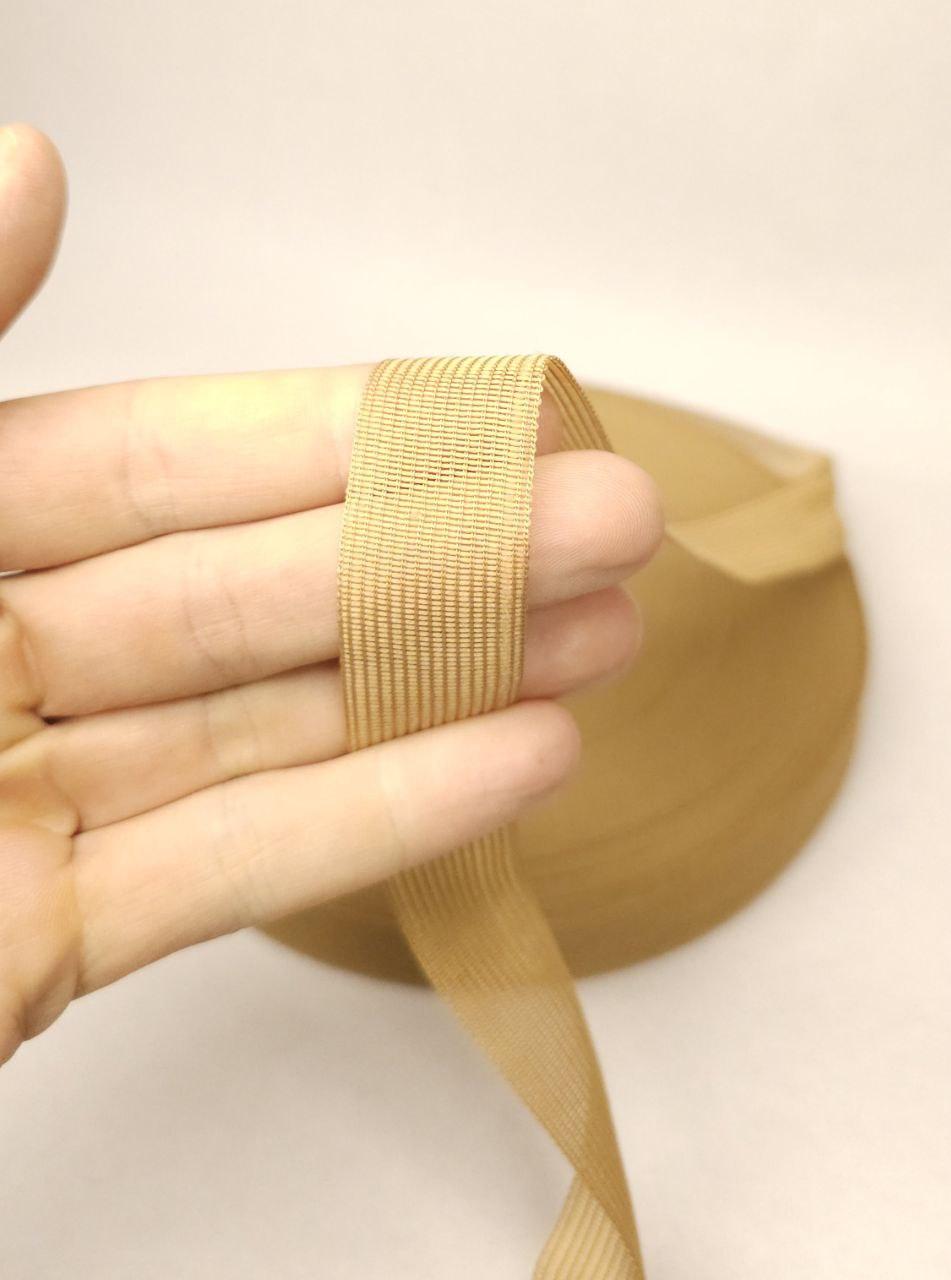 Тасьма окантовочна, лямовка 23 мм 2п беж 223 100 м