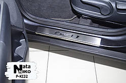Захист накладок - накладки на пороги Kia Niro з 2016 р. (Premium)