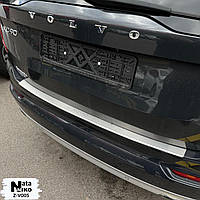 Накладка на бампер с загибом Volvo XC90 (2015-2022)