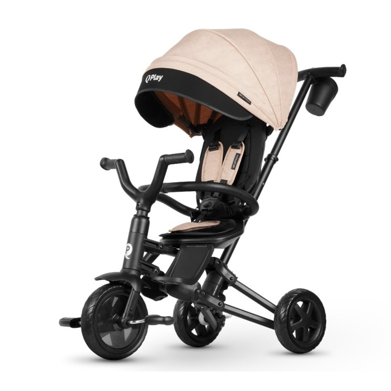 Складаний дитячий триколісний велосипед Qplay Nova Niello Beige
