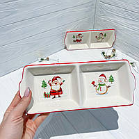 Менажниця керамічна  Веселий Санта, фото 3