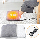 Портативна фланелева грілка для ніг з електричним підігрівом Foot warmer/Коврик з USB підігрівом, фото 4