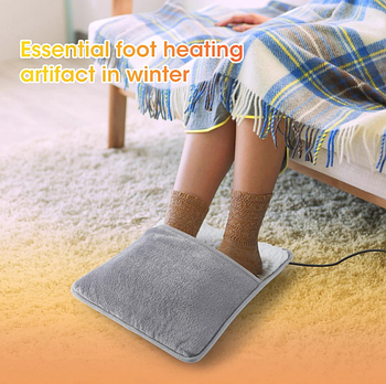 Портативна фланелева грілка для ніг з електричним підігрівом Foot warmer/Коврик з USB підігрівом