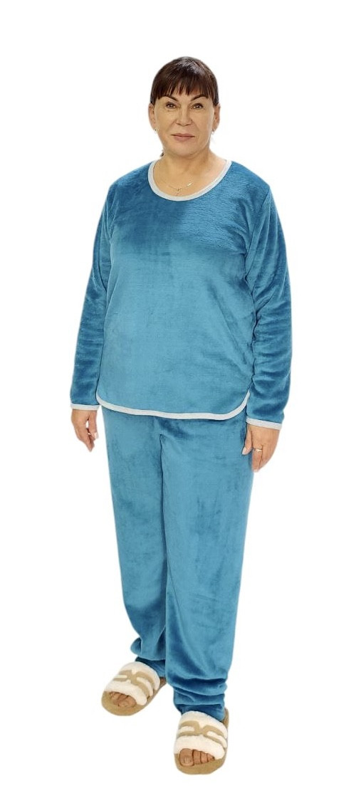 Жіноча махрова піжама великих розмірів, фото 1