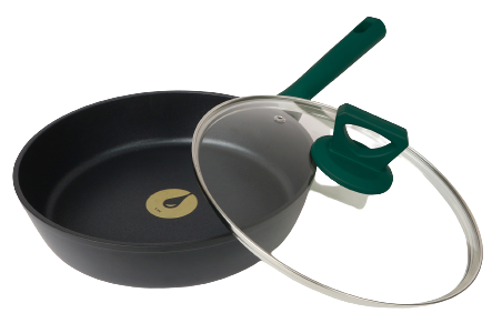 Сковорода глибока 22 см із кришкою Ringel Herbal 1101-22h/l RG