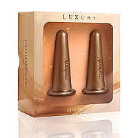 Чудо банки для масажу обличчя 2 шт./уп. БМП-20 Бронзові, вакуумні банки для масажу обличчя, банки масажні