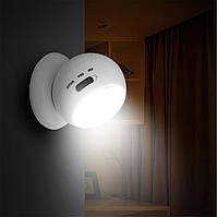Світлодіодна лампа з датчиком руху на акумуляторі Motion Sensor Light, світильник настінний