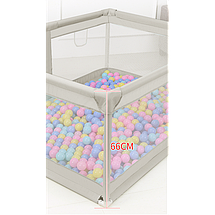 Дитячий манеж ISERE PREMIUM 90x90см бежевий з 4 ручками + сумка, фото 5