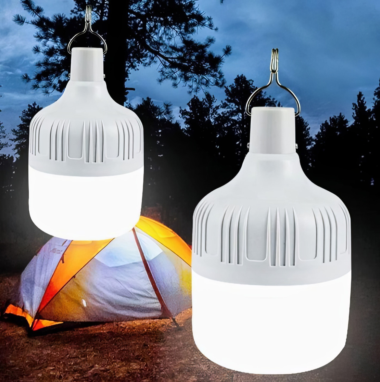 Кемпінговий ліхтар на акумуляторі Mobile Emergency Charging Lamp ZJ:V50 2 шт., ліхтар лампа для кемпінгу
