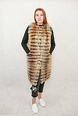 Хутряна жилетка-трансформер із лисиці