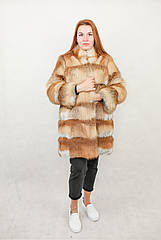 Жилет-шуба з хутра лисиці