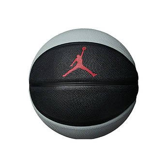Баскетбольний м'яч Nike JORDAN SKILLS чорно-сірий J.000.1884.041.03, Чорний, Розмір (EU) — 3