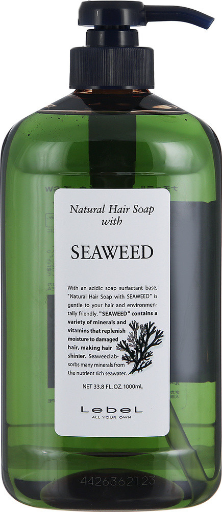 Hair Soap with Seaweed 1000 мл Шампунь з екстрактом морських водоростей, фото 1