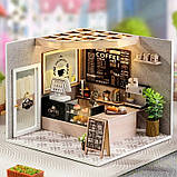 Румбокс Мініатюрний будиночок Leisurely Coffee Shop Інтер'єрний конструктор H-021, фото 7