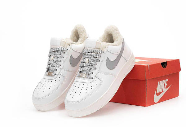 Nike air force 1 low white and grey deals