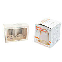 Набір вакуумних банок для масажу велика і 2 маленьких