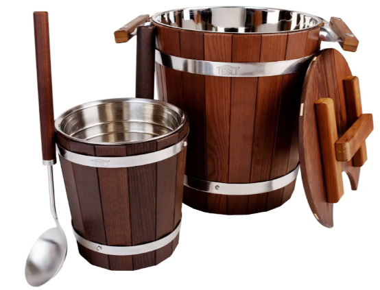 Набір  для лазні та сауни (3 предмети) №1.