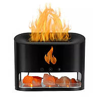 Зволожувач повітря - нічник Docsal Flame 3в1 Aroma Diffuser, нічник сольовий/аромадифузор з зволожувачем
