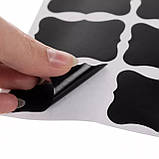 Наліпки на банку, стікери для спецій, кухонні етикетки - 24 шт. + білий маркер, фото 6