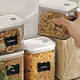 Наліпки на банку, стікери для спецій, кухонні етикетки - 24 шт. + білий маркер, фото 2