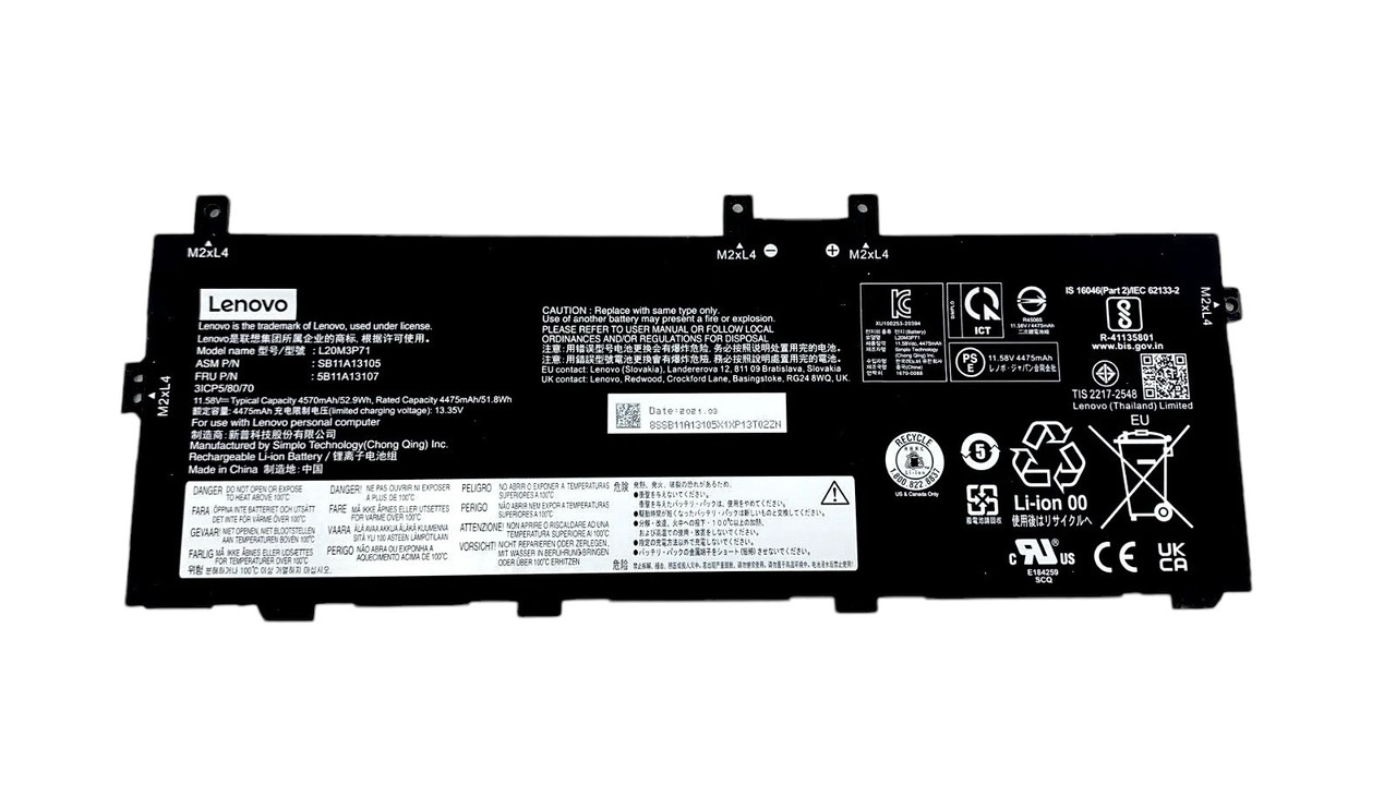 Оригінальна батарея Lenovo ThinkPad T460S (01AV405 11.4 V 26Wh 2130mAh) Акумулятор, АКБ для ноутбука