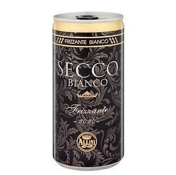 Шампанське Вино Ігристе Біле Секко Фризанте Аллини Frizzante Secco Bianco Trocken Allini 0.2 л Німеччина, фото 1