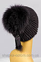 Шапка жіноча з хутра норки, фото 3