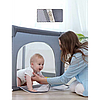 Дитячий манеж ISERE PREMIUM 90x90см сірий з 4 ручками + сумка, фото 7