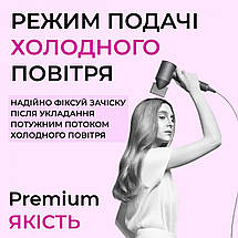 Фен стайлер для сушіння волосся Magic Hair 1600 Вт 6в1 електричний професійний із насадками Сірий, фото 6