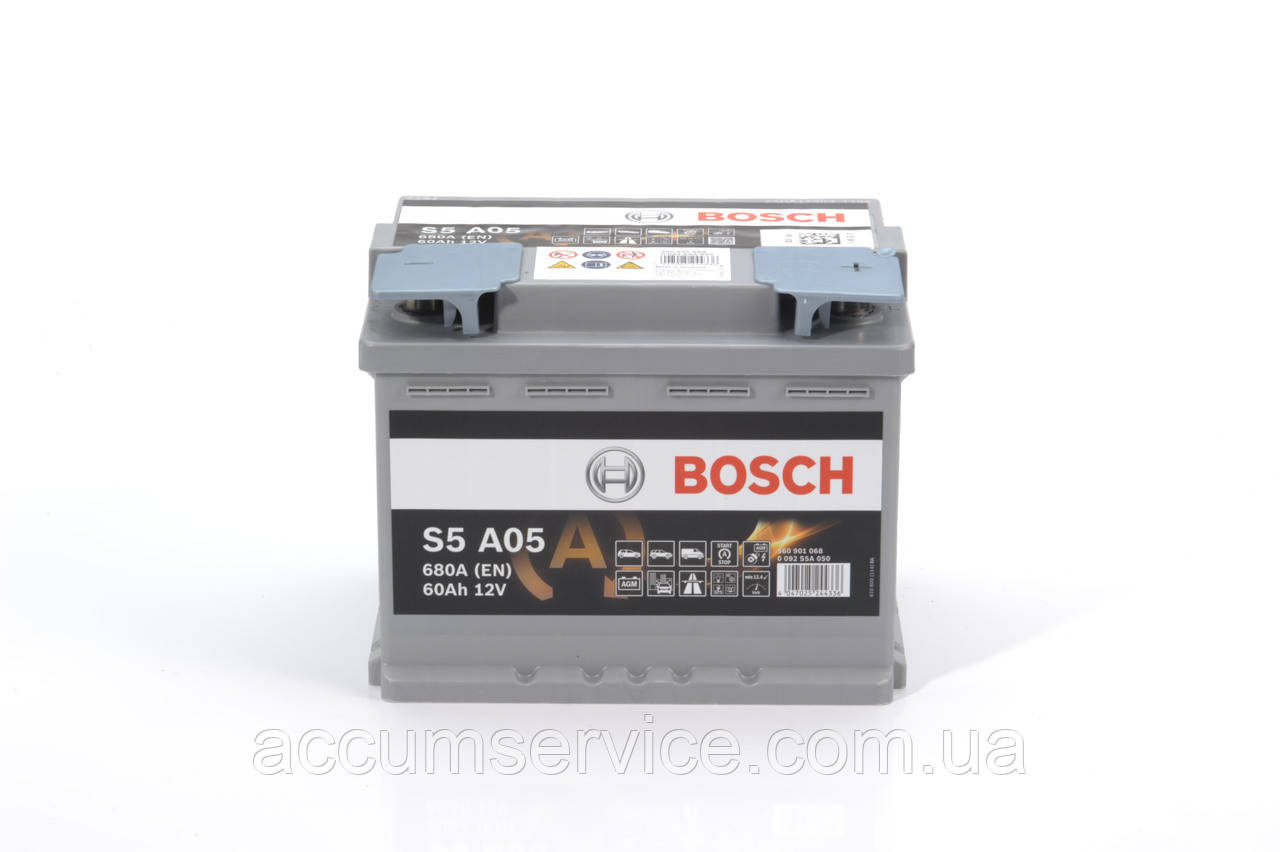 Акумулятор BOSCH S5 AGM 0 092 S5A 050  60Ач