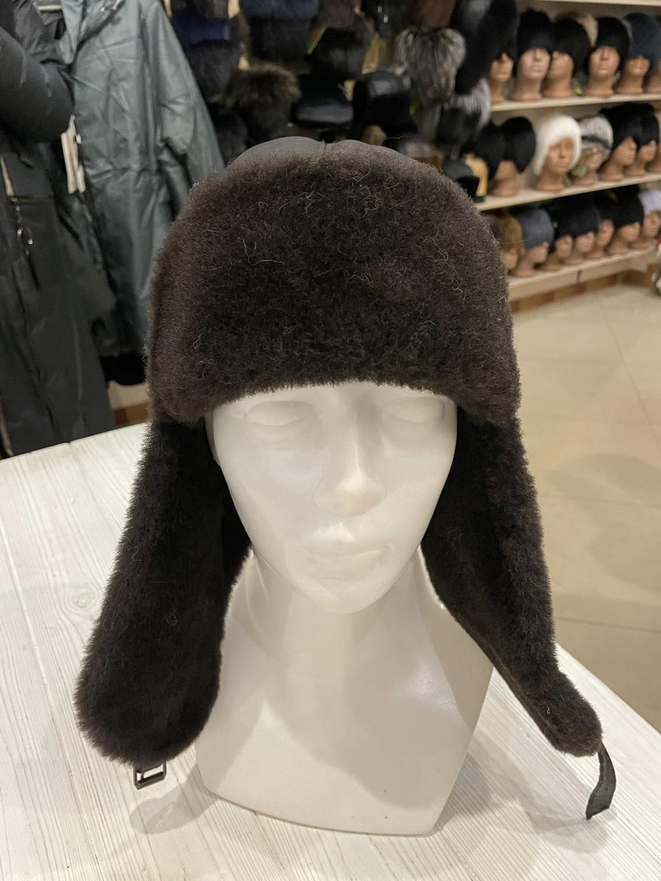 Шапка вушка з овчини