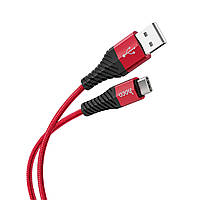 Кабель USB-Tipe-C Hoco X38 Data cable червоний, провід usb type c для швидкого заряджання | тайп си кабель