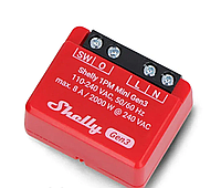 Shelly 1PM Mini Gen3 - 1x 240V/8A WiFi/Bluetooth реле - вимірювання енергії