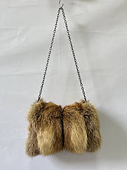 СУМКА МУФТА ИЗ НАТУРАЛЬНОГО ХУТРА ЛИСИЦІ
