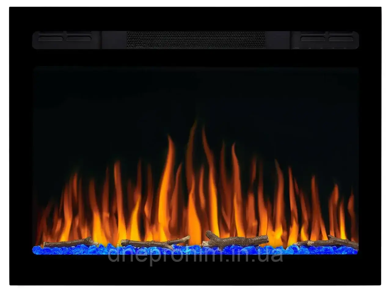 Електрокамін настінний/вбудований ArtiFlame AF27WR з обігріванням і звуком горіння вогню
