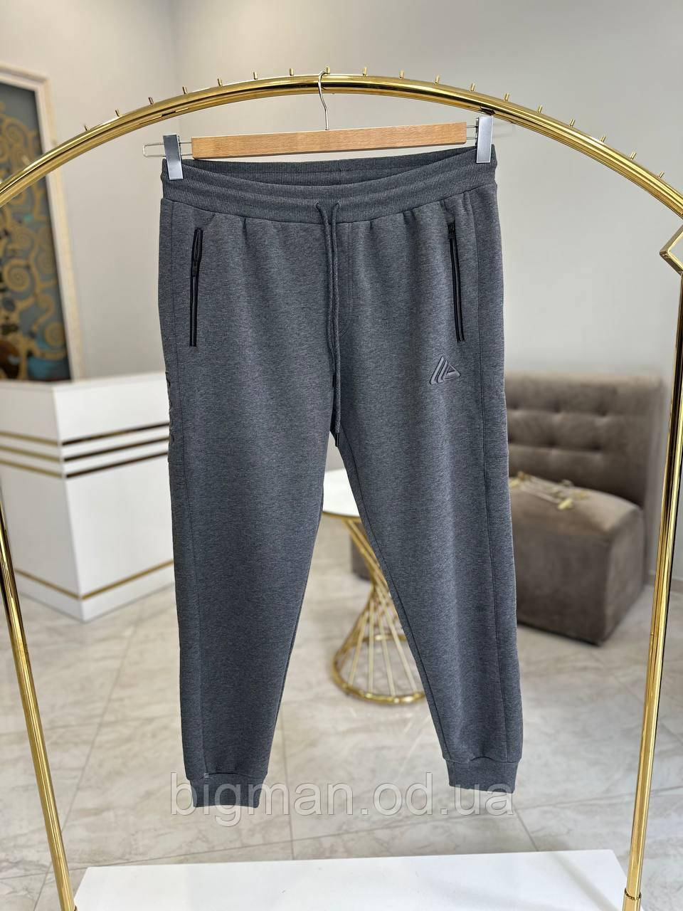 Штани на флісі La Vita 4303 (батал) 3-7XL т-сірі МАНЖЕТ