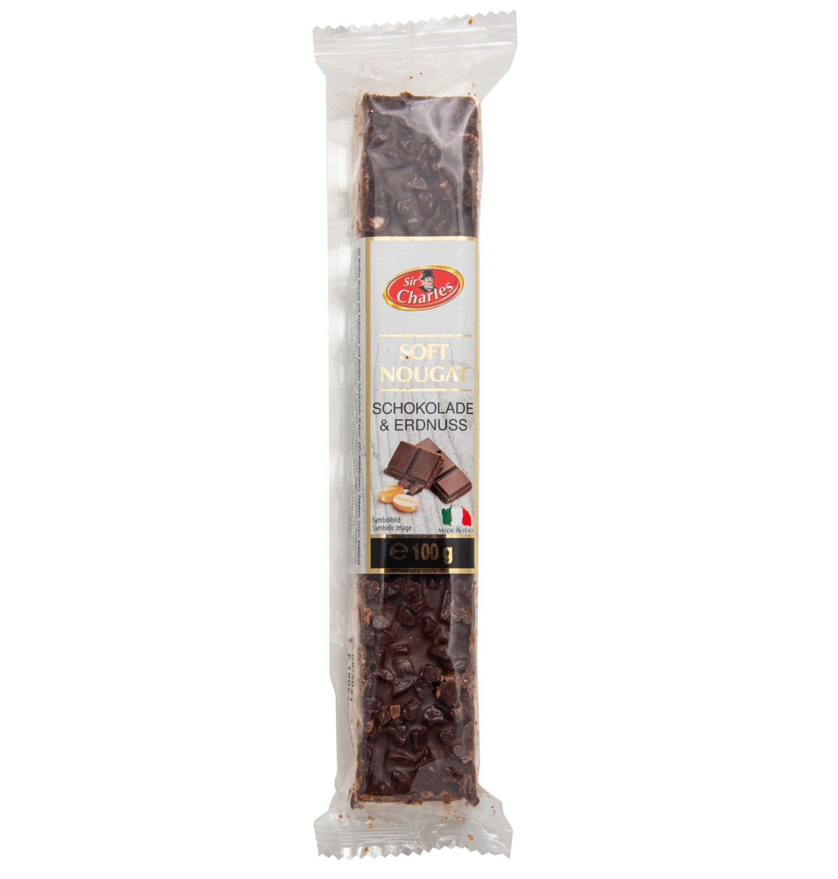 Нуга з Шоколадом та Арахісом Sir Charles Soft Nougat Bars Pasticceria 25 г Австрія