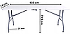 Стіл розкладний для пікніку, туристичний складний eHokery 180см ORIG13, фото 6