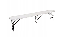 Лава, лавка розкладна садова туристична Польща 180см (біла) ORIG16, фото 3
