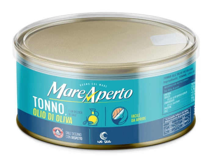 Тунець Шматочками Mare Aperto Tonno all Olio di Oliva в Оливковому Оливовому Олії 800 г Італія, фото 1