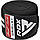 Бинти на коліна RDX GYM KNEE WRAP R11 BLACK/WHITE, фото 5