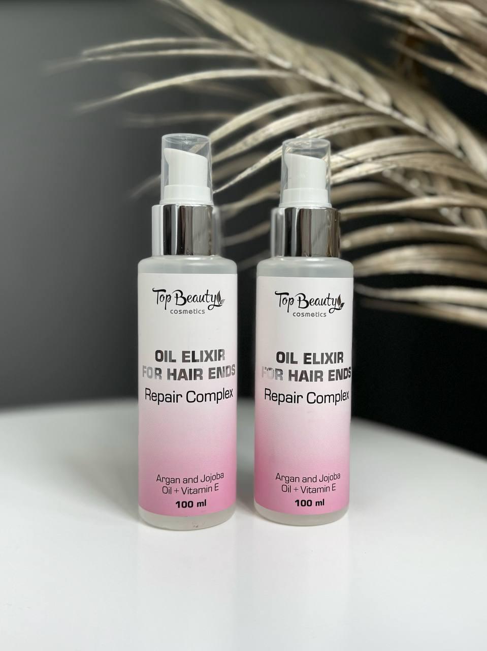 Олійка-еліксир для реконструкції кінчиків волосся Oil Elixir For Hair Ends Top Beauty, 100 мл