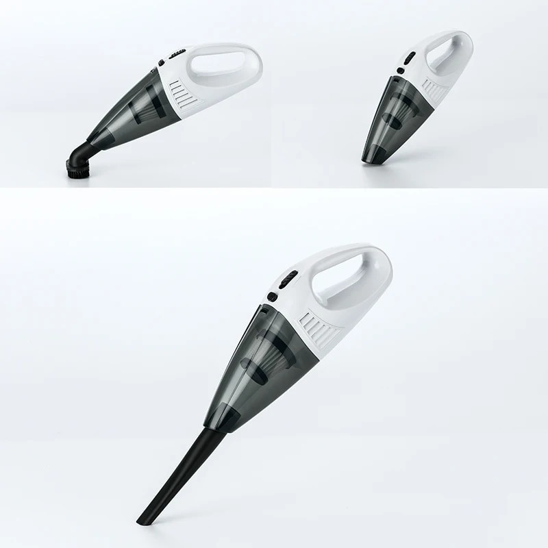 Ручний пилосос для машини Vacuum Cleaner 120W 7.4V Чорний портативний пилосос, міні пилосос для авто