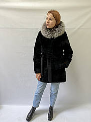 ЖІНОЧНА ШУБКА З ХУТРА БОБРА