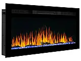Електрокамін настінний/вбудований ArtiFlame AF37WR з обігріванням і звуком горіння вогню, фото 4