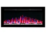 Електрокамін настінний/вбудований ArtiFlame AF37WR з обігріванням і звуком горіння вогню, фото 2