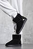 Зимові Жіночі Черевики UGG Classic Mini Black Lacquer / УГГ Классик Мини Лакер Черные, фото 7
